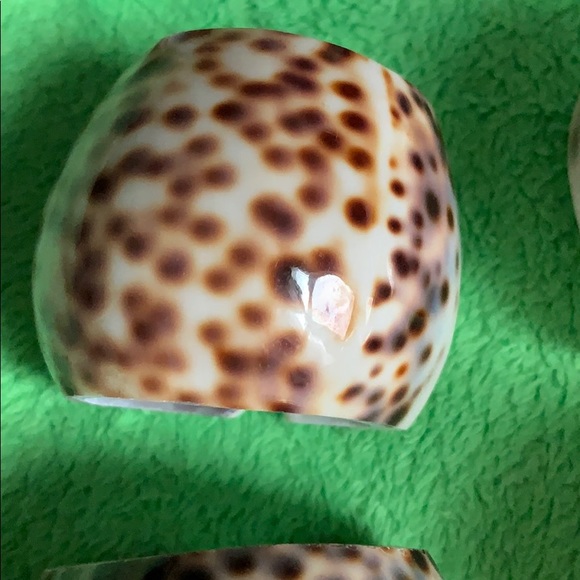 Vintage Seashell set of 7 napkin rings - Picture 4 of 16